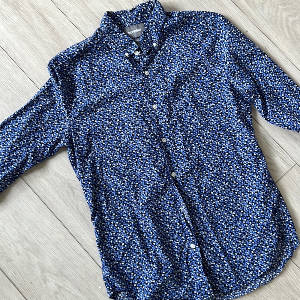 Mens Bonobos slim fit mens button down size medium